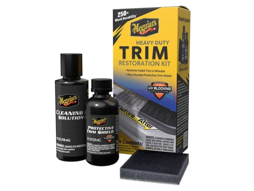 Sada na oživení a ochranu nelakovaných plastů v exteriéru Meguiar's Heavy Duty Trim Restoration Kit Vysoce Kvalitní