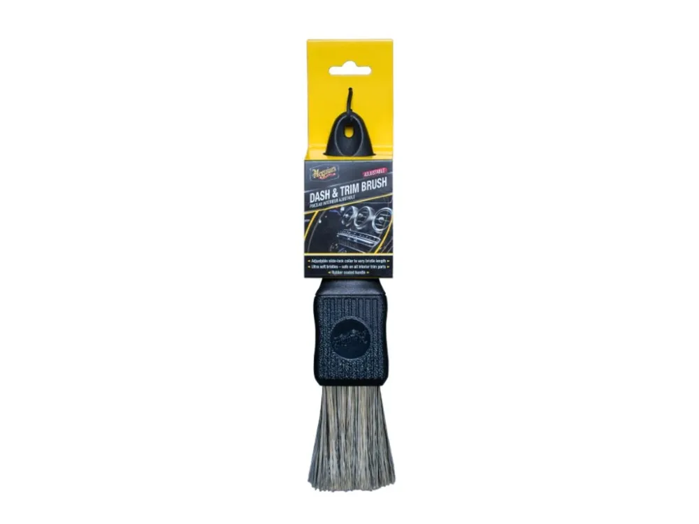 Víceúčelový detailingový štětec Meguiar's Dash & Trim Brushs nastavitelnou délkou a tuhostí štětin Víkendová Akce