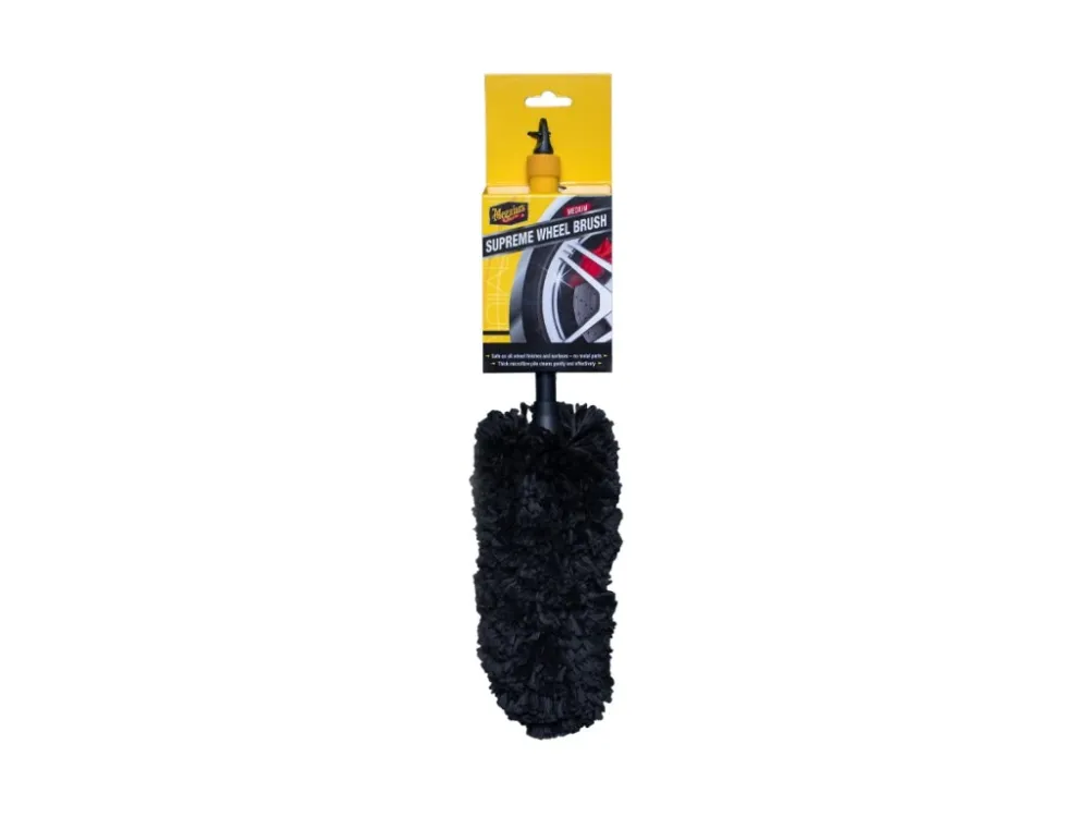 Top Prodej Luxusní mikrovláknový kartáč na kola Meguiar's Supreme Wheel Brush - Medium, střední, 35 cm