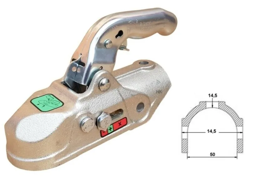 Značkový kulová spojka kloub KNOTT K27-A - D = 50 mm šrouby M14