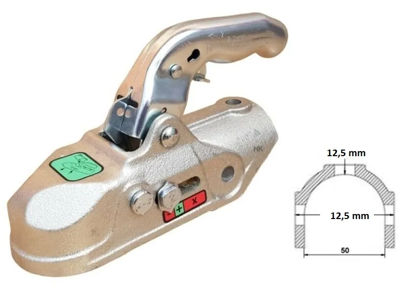 kulová spojka kloub KNOTT K27-B - D = 50/45 mm šrouby M12 Novinka