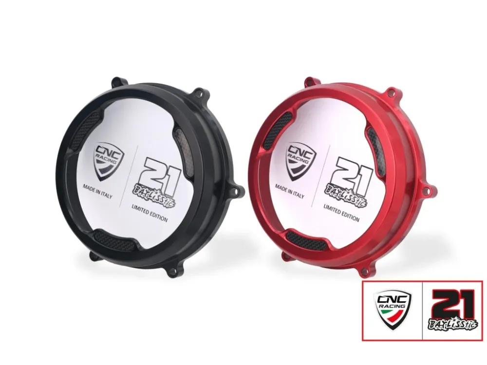Cenová Bomba Transparentní kryt spojky v olejové lázni CNC Racing pro Ducati Panigale - Troy Bayliss Edice