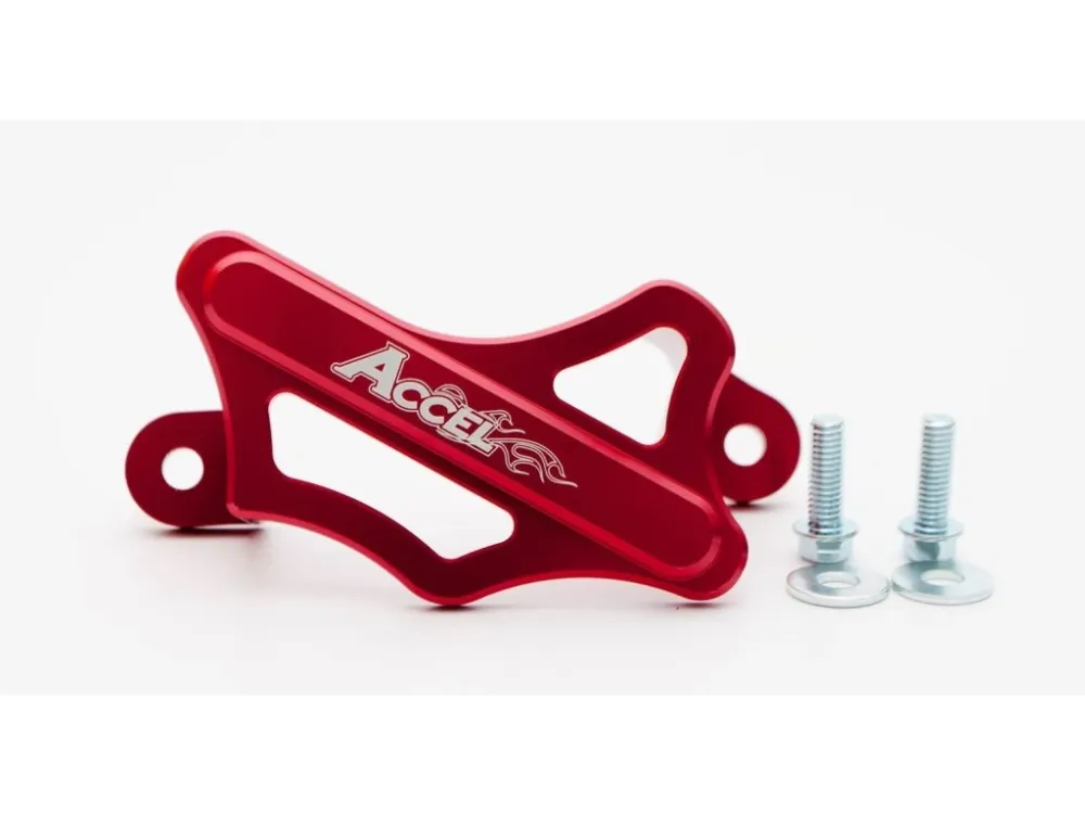ACCEL kryt brzdového třmenu, zadní, HONDA CR/CRF 02-16, hliník, barva červená Finální Výprodej