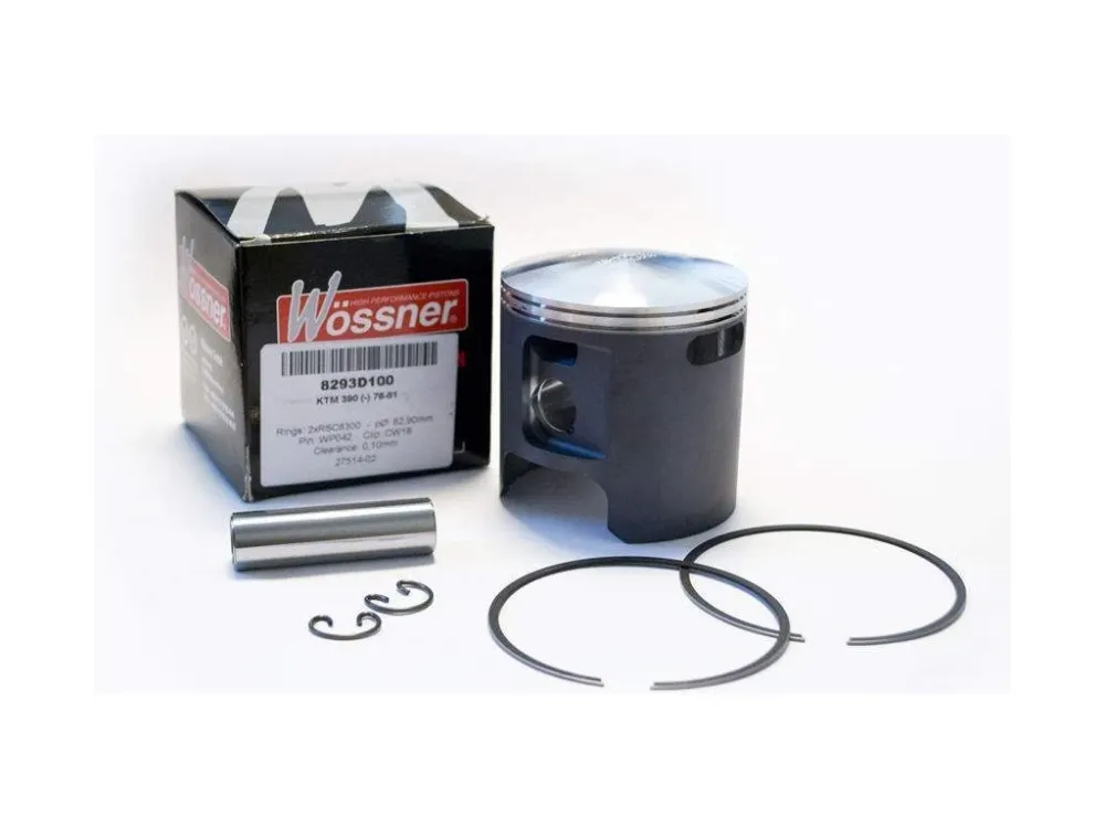 Zlevněný WOSSNER píst KTM (2T) 390 76-81 (82,90mm=+1,00mm) (šroub 18mm) 400 76-81
