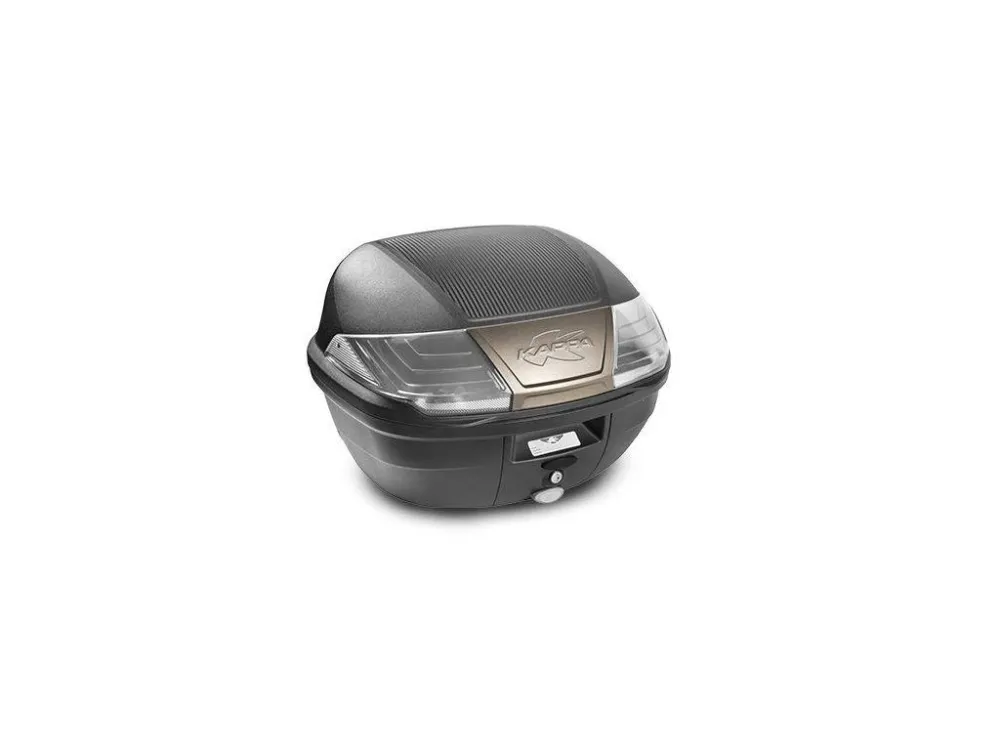 Nová Kolekce Kappa K400NT - černý nelakovaný kufr topcase Monolock 40l na motorku a skůtr