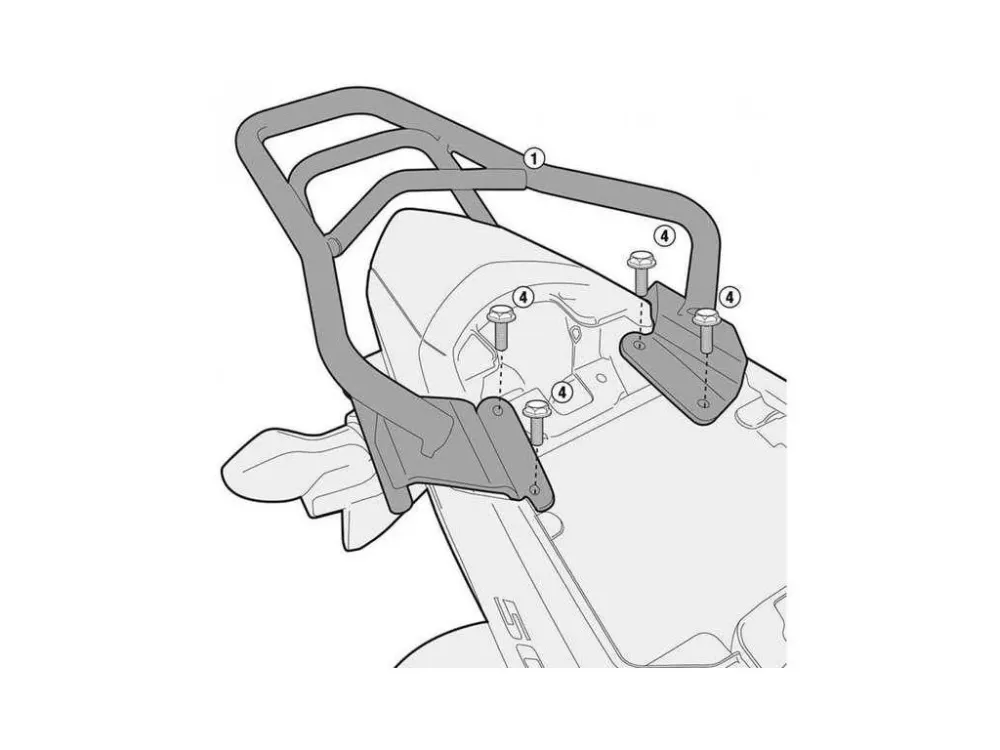 Kappa KR1119 Nosič zadního kufru kufry MONOLOCK HONDA CB 500 F (13-15), HONDA CBR 500 R (1 Super Cena