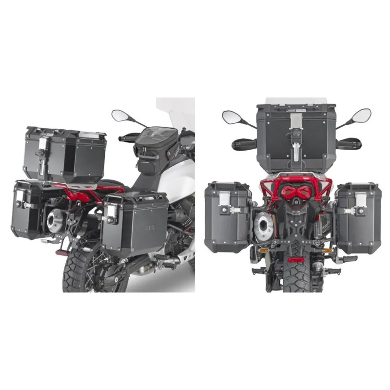 Expresní Doručení PLO1179N trubkový nosič bočních kufrů PL ONE-FIT pro Honda CRF 1100L Africa Twin (20-23)