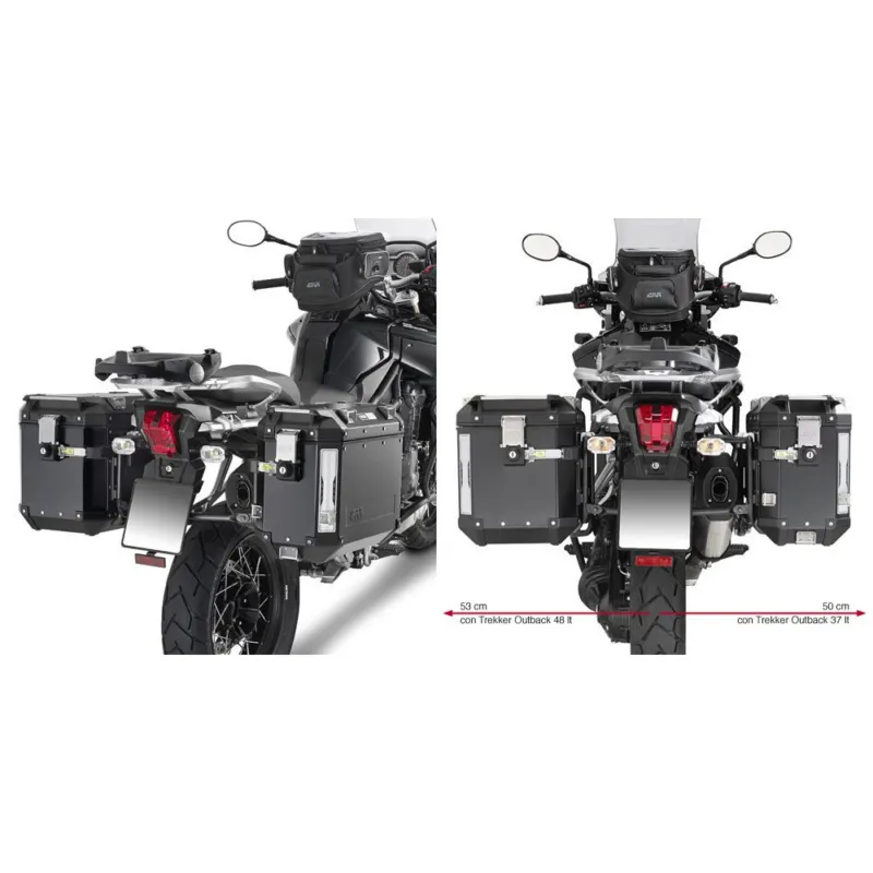 Autentický PL6408CAM trubkový nosič TRIUMPH Explorer 1200 (12-18) pro hliníkové boční kufry TREKKER OUTBACK