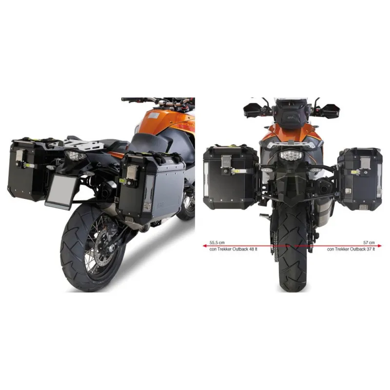 Dokud Zásoby Vydrží PL7705CAM trubkový nosič KTM 1050 A./1290 Super Adv. pro hliníkové boční kufry TREKKER OUTBACK