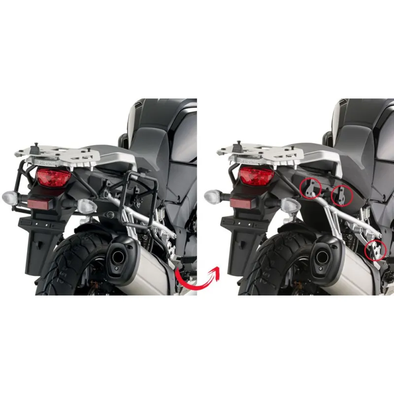 Top Prodej PLR3105 trubkový nosič Suzuki DL 1000 V-Strom (14-19) EASY FIT pro boč. kufry - DEMONTOVATELNÝ