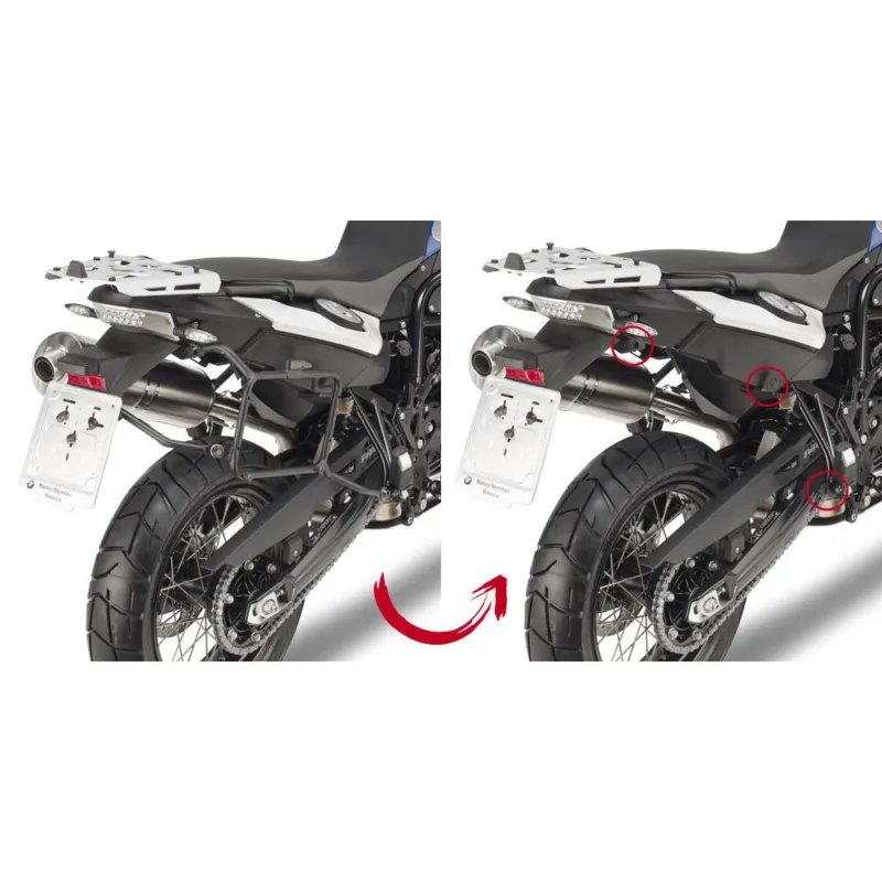 PLR5103 trubkový nosič BMW F 650/700/800 GS (08-17) EASY FIT pro boční kufry - DEMONTOVATELNÝ Pouze Dnes