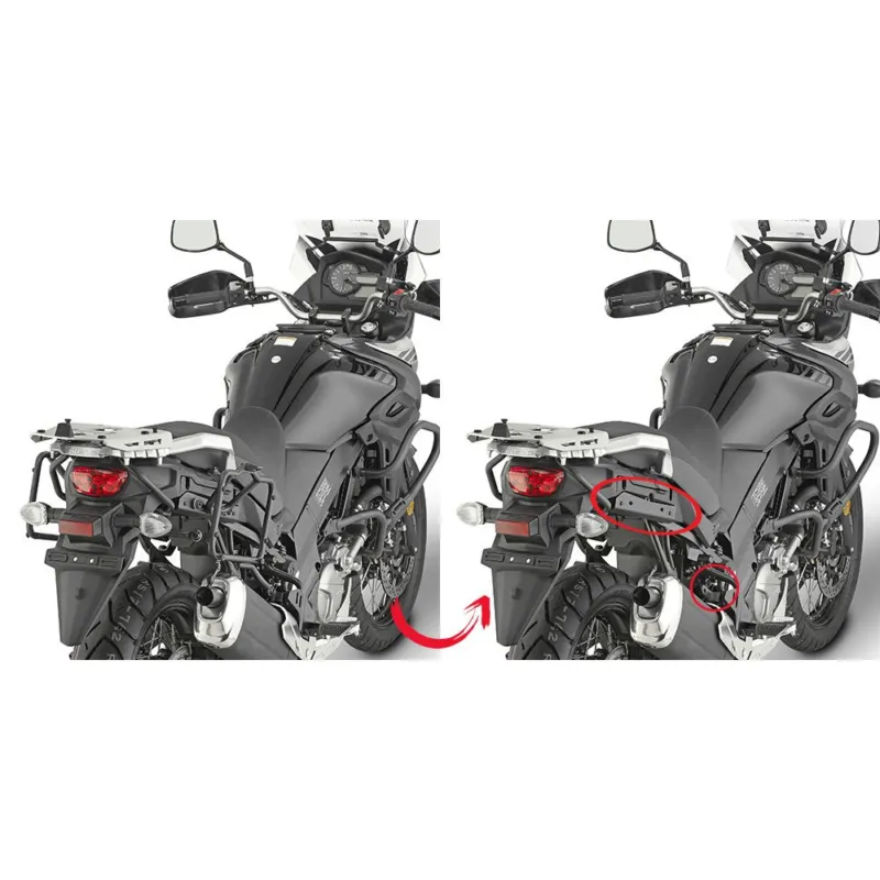 Přímo Od Výrobce PLR3112 trubkový nosič Suzuki DL 650 V-Strom (17-24) EASY FIT pro boč. kufry - DEMONTOVATELNÝ