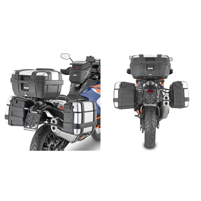 PLO7717MK trubkový nosič PL ONE-FIT pro KTM 890 SMT (23-25) pro boční kufry MONOKEY Autentický