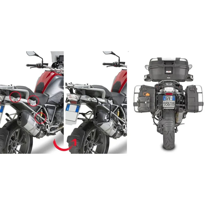PLR5108 trubkový nosič BMW R 1200 GS (13-18), R 1250 GS (19-23) pro boční kufry, demontovatelný Nejprodávanější