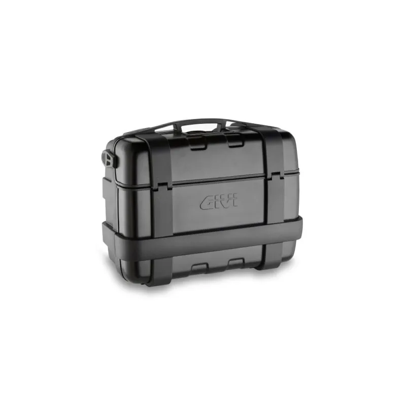Výprodej TRK33B kufr GIVI Trekker černý s černým hliníkovým víkem (Monokey), objem 33 ltr.