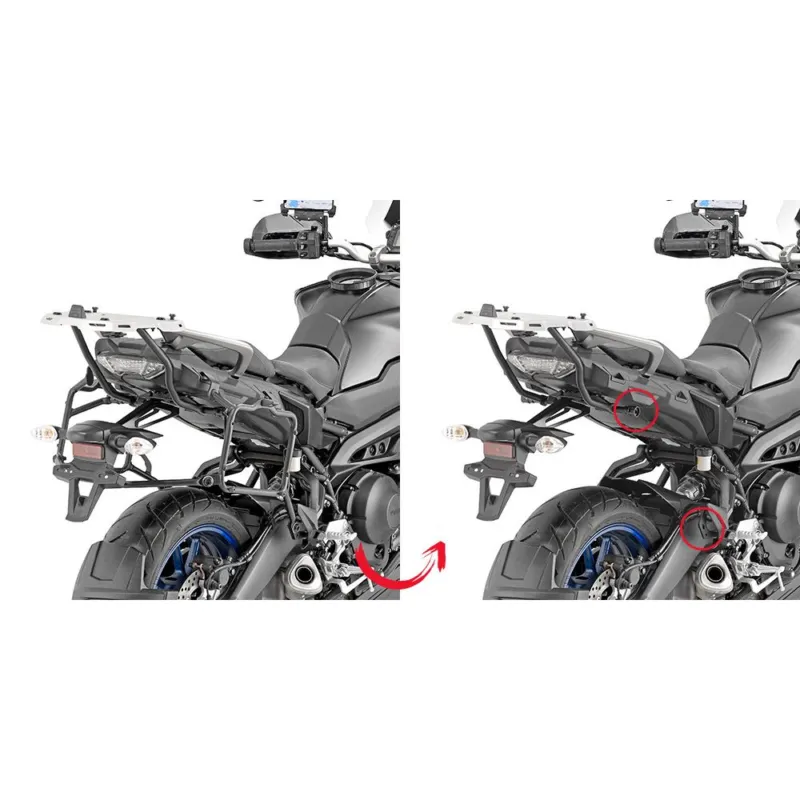 Doprava Zdarma _PLR2139 trubkový nosič Yamaha MT-09 Tracer 900/900 GT (18-20) pro boč. kufry - DEMONTOVATELNÝ