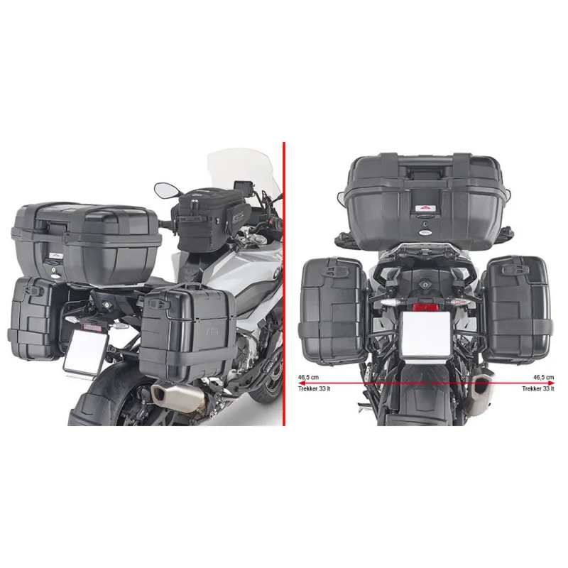 Top Prodej PLO5138MK trubkový nosič PL ONE-FIT pro BMW S 1000 XR (20-26) pro boční kufry MONOKEY