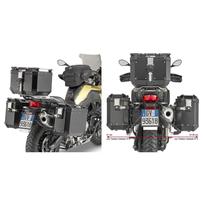 PL5127CAM trubkový nosič BMW F 750/850 GS (18-23)/F 900 GSA (24-26) pro AL boční kufry OBK Zlevněný