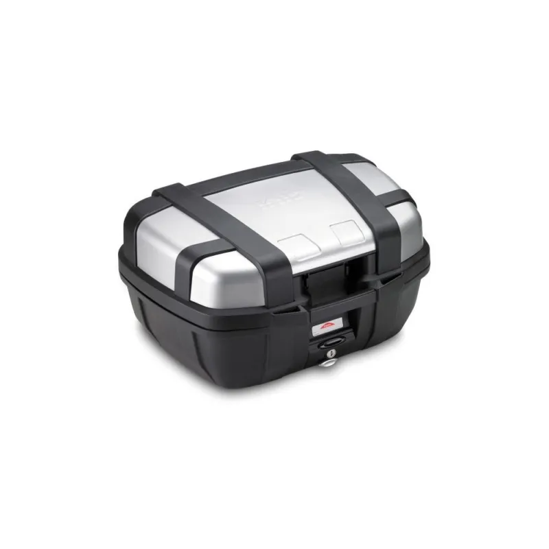 TRK52N kufr GIVI Trekker černý se stříbrným hliníkovým víkem (Monokey), objem 52 ltr. Bezpečná Platba