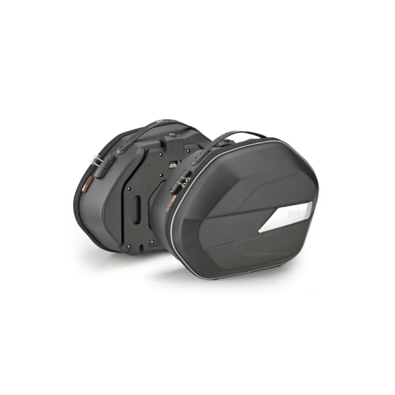 Finální Výprodej WL900B boční brašny GIVI (MONOKEY) textilní thermoform, černé, objem 2x25 l.
