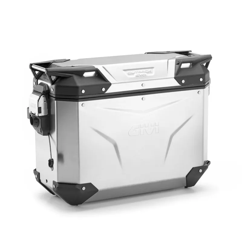 OBKEV37AL stříbrný levý kufr GIVI Trekker Outback EVO SMART hliníkový (boční), bez zámku, 37 ltr. Výhodná Nabídka