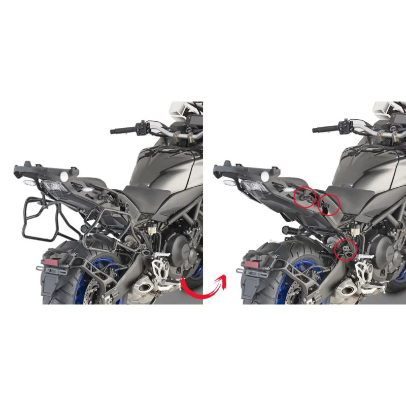 Víkendová Akce _PLXR2143 trubkový nosič Yamaha Niken 900 (19-24), jen pro kufry V 35 nebo V 37