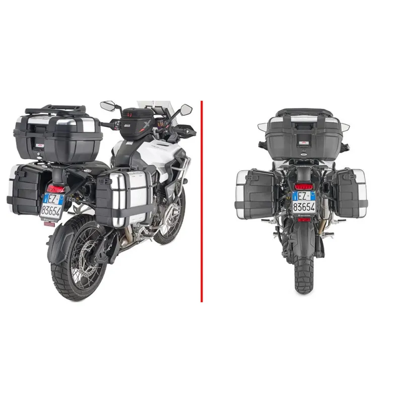 PLO6423MK trubkový nosič PL ONE-FIT pro Triumph Tiger 1200 GT Explorer (22-26) pro boční kufry GIVI Originální