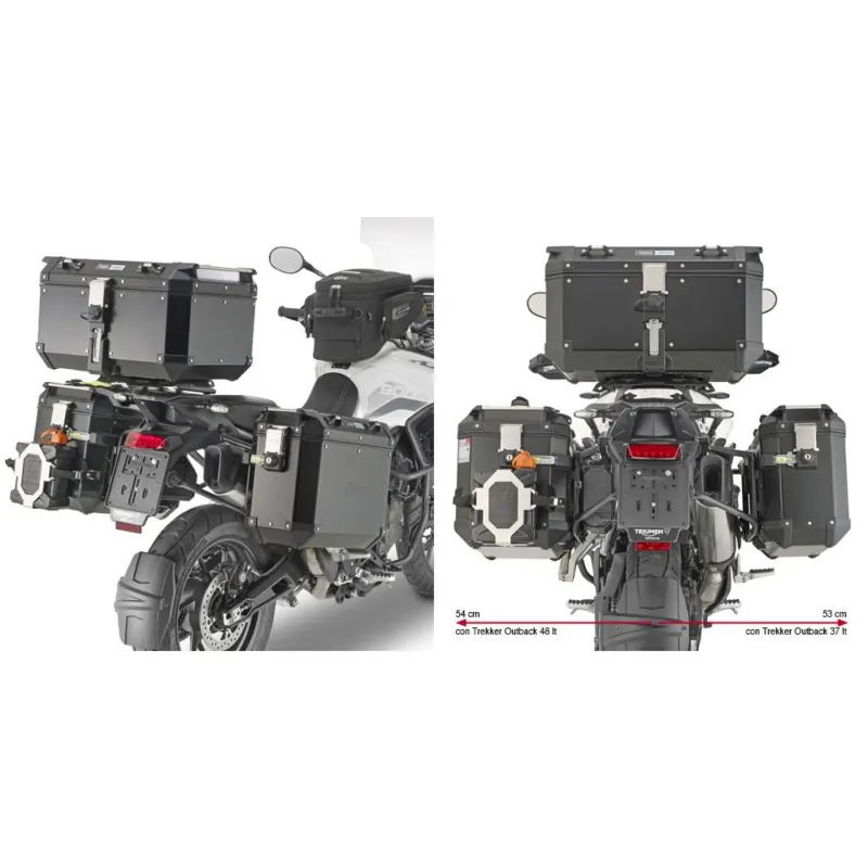 PLO6425CAM trubkový nosič PL ONE-FIT pro Triumph Tiger 900 (20-26) pro boční kufry OBK Poslední Šance