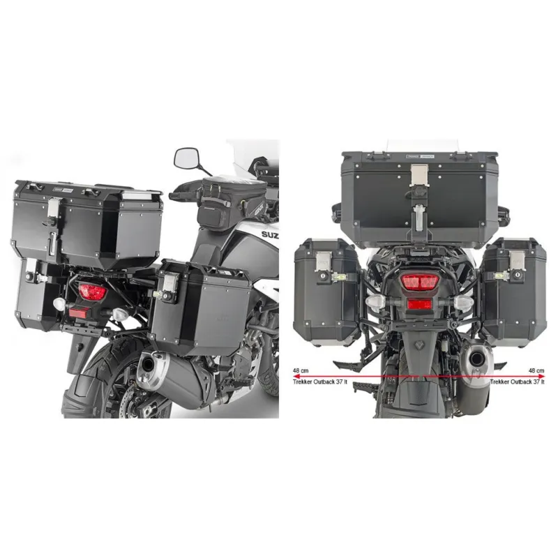 PLO3118CAM trubkový nosič bočních kufrů PL ONE-FIT pro Suzuki V-Strom 1050/XT/SE (20-26), DE (23-26) Speciální Cena