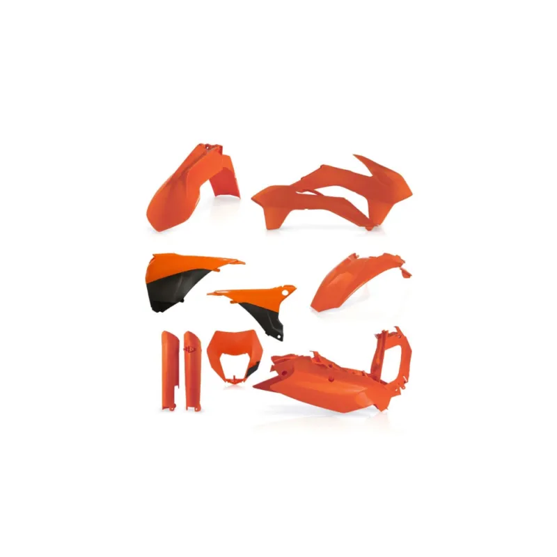 Víkendová Akce Sada plastů ACERBIS pro KTM EXC 14-15, EXCF 14-15 oranž oranž