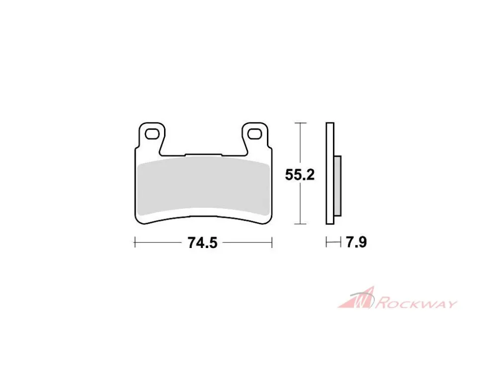 Horká Nabídka brzdové destičky, BRAKING (semi metalická směs CM66) 2 ks v balení- 5A