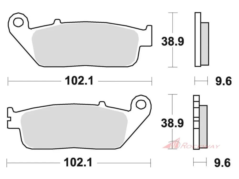 Nakupujte Hned brzdové destičky, BRAKING (semi-metalická směs SM1) 2 ks v balení- 5A