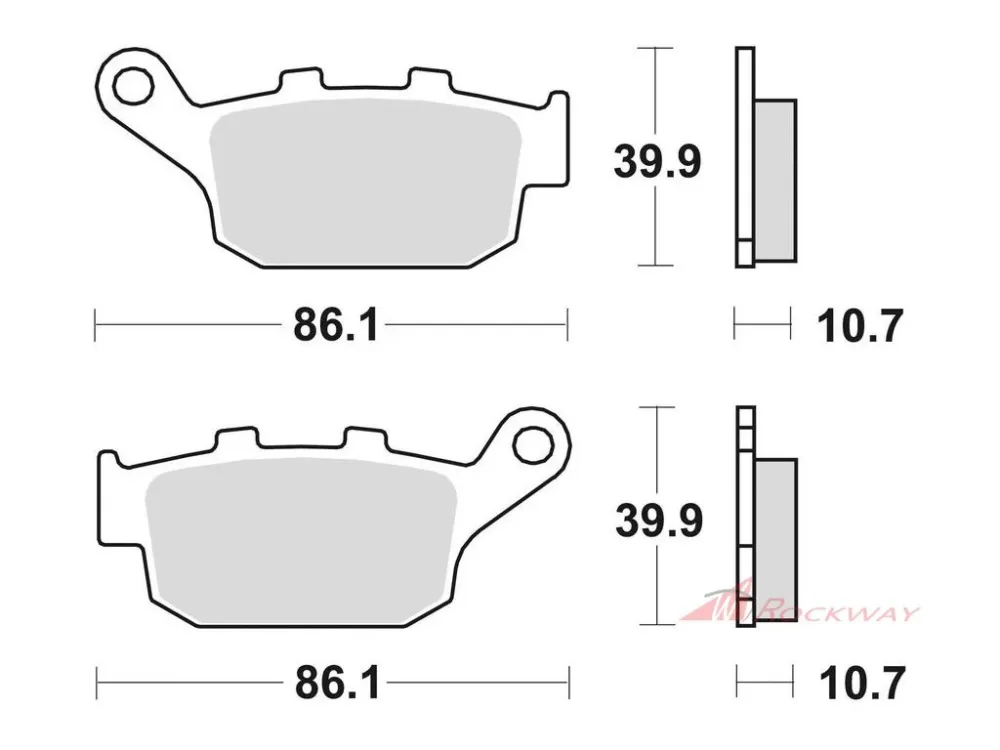 Expresní Doručení brzdové destičky, BRAKING (semi-metalická směs SM1) 2 ks v balení- 5A