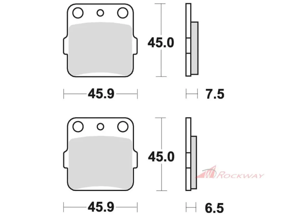 Must-Have brzdové destičky, BRAKING (semi-metalická směs SM1) 2 ks v balení- 5A