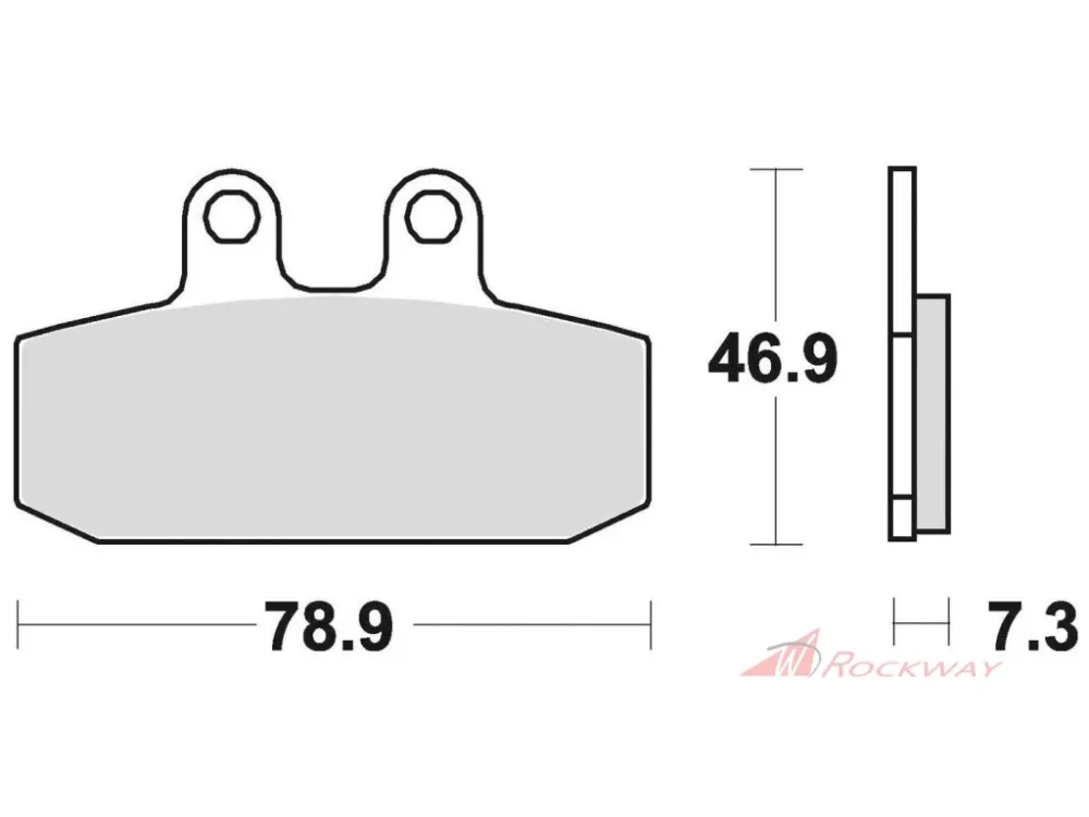 brzdové destičky, BRAKING (semi-metalická směs SM1) 2 ks v balení- 5A Top Prodej