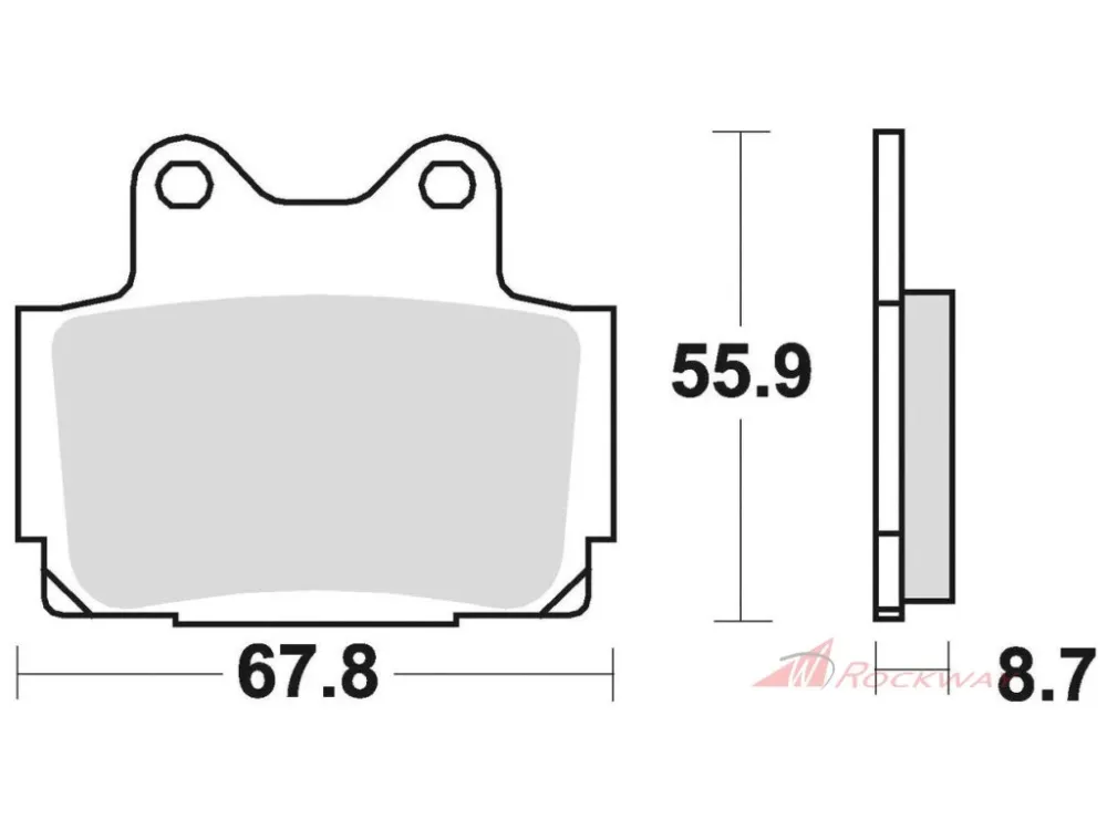 Víkendová Akce brzdové destičky, BRAKING (semi-metalická směs SM1) 2 ks v balení- 5A