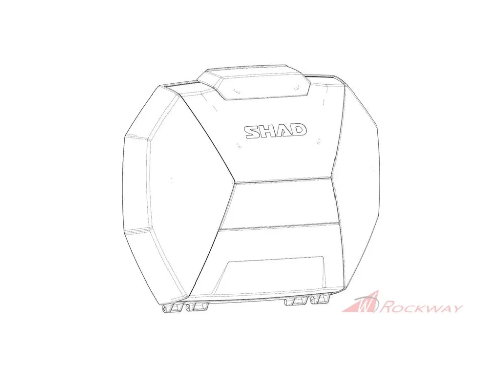 Kryt kufru SHAD D1B38TAMR SH38X- 5A Originální