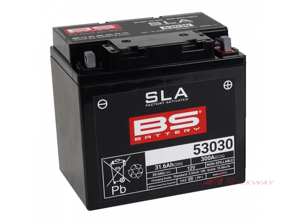 Továrně aktivovaná motocyklová baterie BS-BATTERY 53030 (FA)- 5A Akční Cena