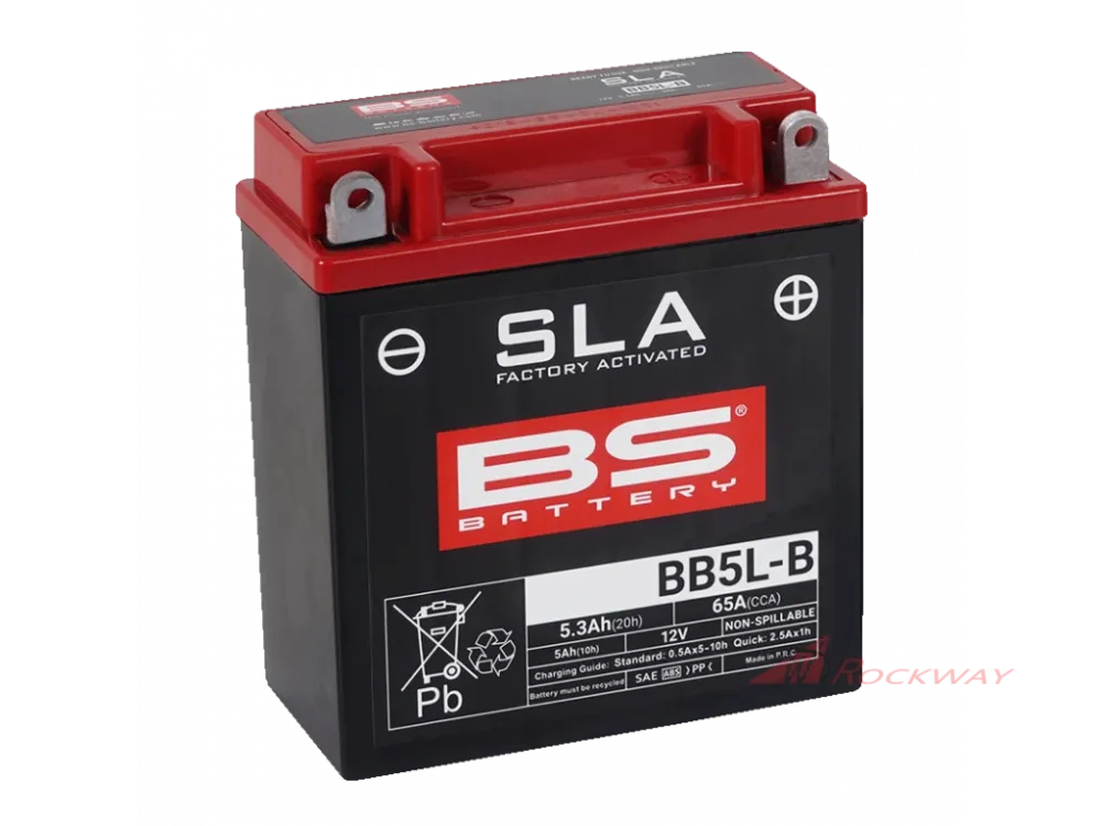 Továrně aktivovaná motocyklová baterie BS-BATTERY BB5L-B (FA) (YB5L-B (FA)) SLA- 5A Akční Cena