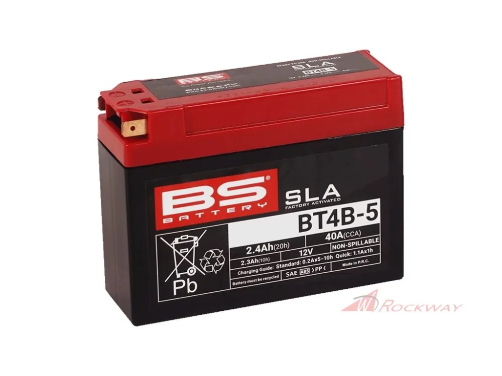 Továrně aktivovaná motocyklová baterie BS-BATTERY BT4B-5 (FA) (YT4B-5 (FA)) SLA- 5A Ověřený