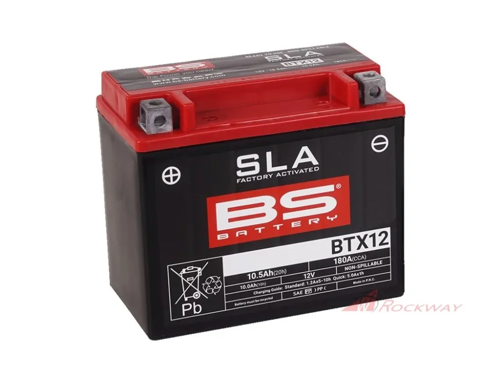Značkový Továrně aktivovaná motocyklová baterie BS-BATTERY BTX12 (FA) (YTX12 (FA)) SLA- 5A