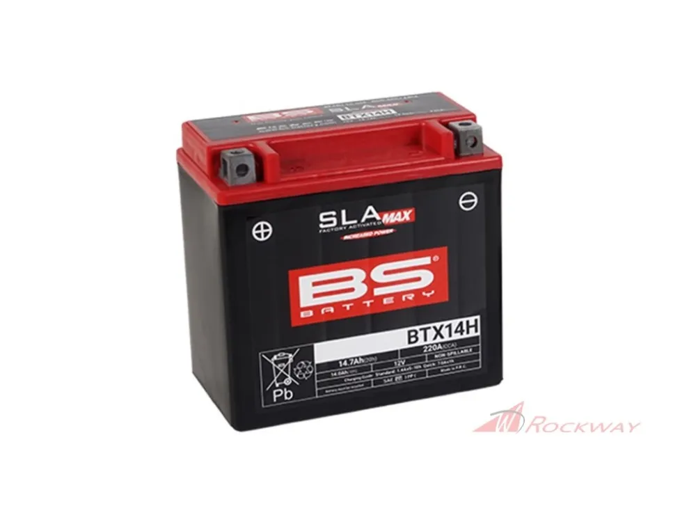 Továrně aktivovaná motocyklová baterie BS-BATTERY BTX14H (FA) (YTX14H (FA)) SLA MAX- 5A Přímo Od Výrobce