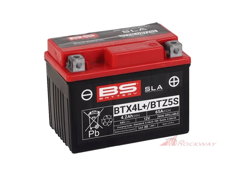 Vrácení Zdarma Továrně aktivovaná motocyklová baterie BS-BATTERY BTX4L+ / BTZ5S (FA) (YTX4L (FA)) SLA- 5A