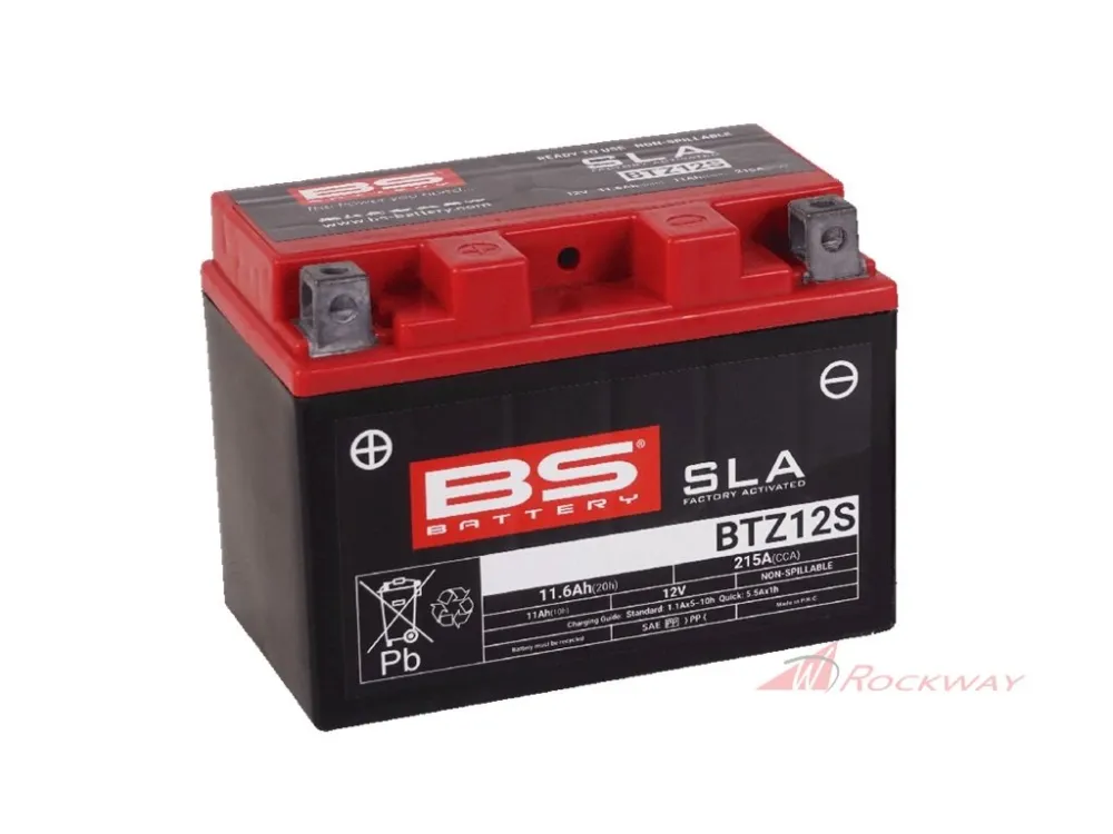 Továrně aktivovaná motocyklová baterie BS-BATTERY BTZ12S (YTZ12S) SLA- 5A Zlevněný