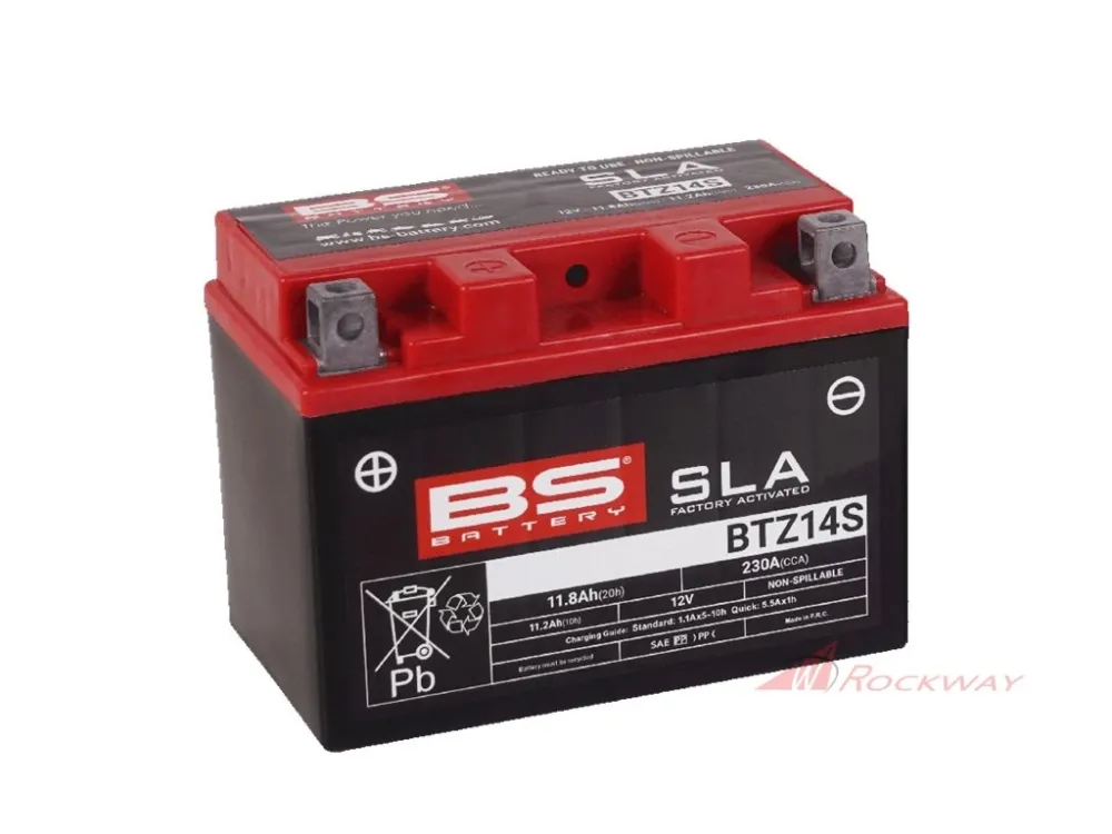 Továrně aktivovaná motocyklová baterie BS-BATTERY BTZ14S (YTZ14S) SLA- 5A Dokud Zásoby Vydrží