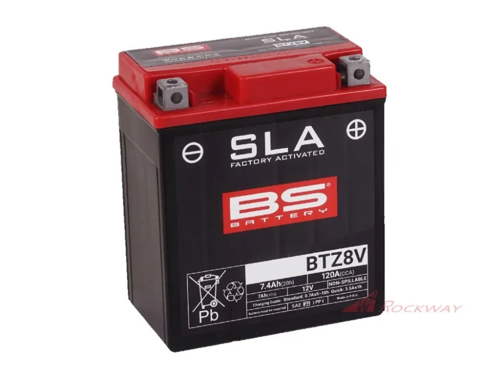 Jen Po Omezenou Doba Továrně aktivovaná motocyklová baterie BS-BATTERY BTZ8V (FA) (YTZ8V (FA)) SLA- 5A
