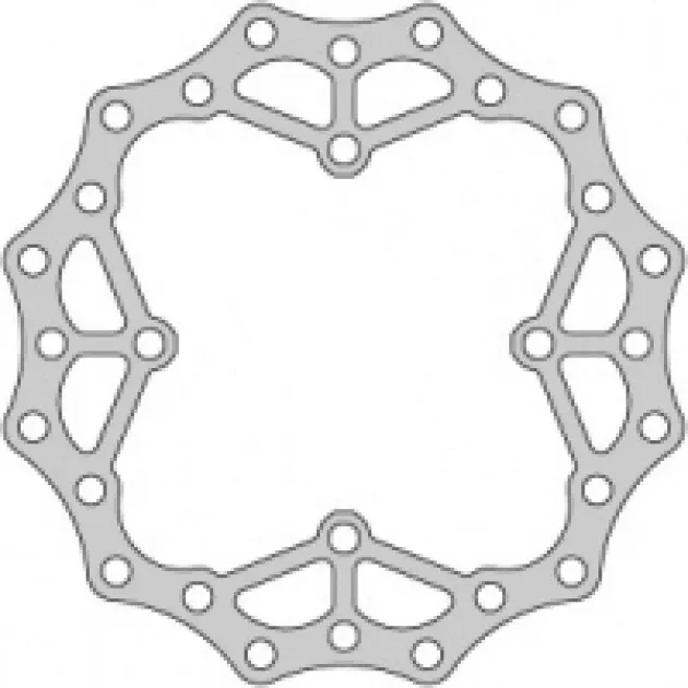 Zadní kotouč pasuje na KX125/250 03-, RM-Z 04-05, KXF250 04/19, 21/24, KXF 450 06-18 Doprava Zdarma
