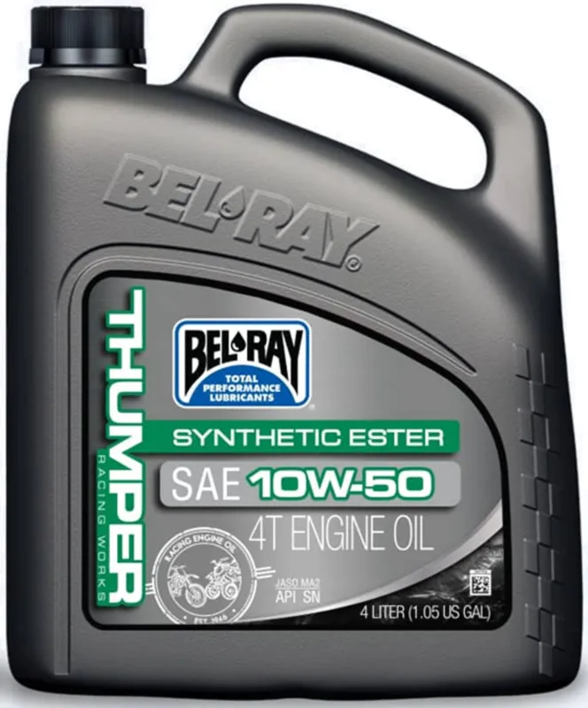Doprava Zdarma Motorový olej Bel-Ray THUMPER RACING WORKS SYNTHETIC ESTER 4T 10W-50 4 l