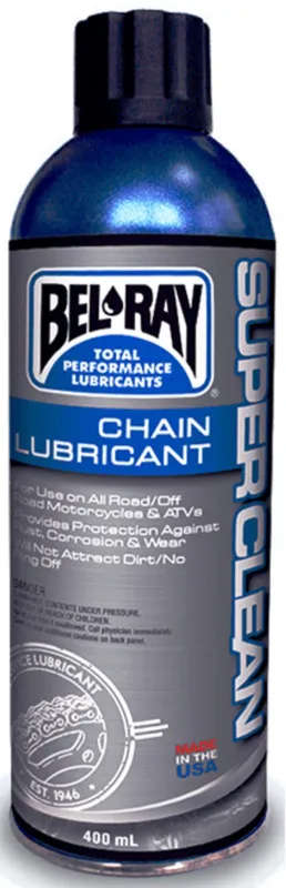 Jen Po Omezenou Doba Mazivo na řetěz Bel-Ray SUPERCLEAN CHAIN LUBRICANT (400ml sprej)