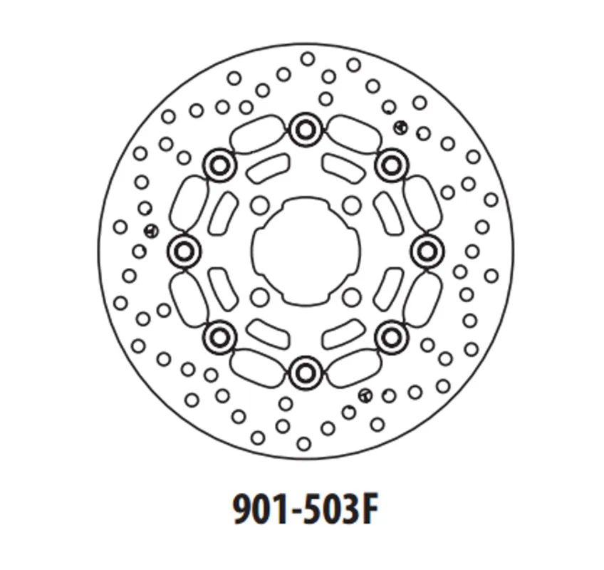 Značkový Brzdový kotouč GOLDFREN 901-503F přední 249 mm